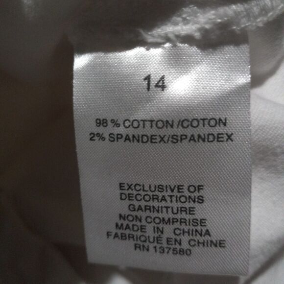 Cenia Convi Skinny Jeans-Size 14-White-Zippered Gusset-Body Shaping-Coastal - Picture 12 of 13